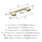 Amerock Versa 3-3/4 inch (96mm) Center-to-Center Golden Champagne Cabinet Pull, 25PK 25VMP36912BBZ - alternate 2