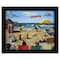 Homeroots 9" X 11" Dog Days Of Summer Black Framed Beach Wall Art 387798 - alternate 1