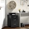 Basicwise 15 in W 3 Drawer File Cabinet, Black QI003678.BK - alternate 3