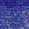 Apollo Tile Skosh 11.6inx11.6in Glossy Shimmer Cobalt Blue Glass Mosaic Wall and Floor Tile 18.69 sqft/cs, 20PK APLNB88BL565A - alternate 1