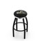 Holland Bar Stool Co 36" Blk Wrinkle Wright State Swivel Bar Stool, Chrome Ring L8B2C36WrtStU - alternate 1