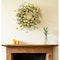 Homeroots 24" Green White And Yellow Spring Daisy Artificial Wreath 516076 - alternate 2