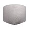 Homeroots 18" Gray Polyester Cube Outdoor Pouf Ottoman 551571 - alternate 2