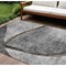 Homeroots 10' X 14' Gray Chocolate And Silver Abstract Washable Indoor Outdoor Area Rug 582259 - alternate 1