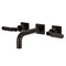 Kingston Brass Double-Handle Wall Mount Bathroom Faucet, Oil Rubbed Bronze KS6125KL - alternate 1