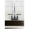 Kingston Brass Double-Handle 4" Centerset High-Arc Bar Faucet, Polished Chrome FB8491CML - alternate 2