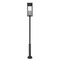 Z-Lite Nova 5 Light Outdoor Post Mounted Fixture, Black/Clear, 12.5 In W x 129.75 In H 5018PHXLR-5010P-BK - alternate 3