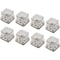 Super Sliders 1'' Metal Plate & Square Felt Silicone Furniture Leg Tips, 8PK 4452525SL - alternate 2