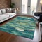 Homeroots 5' X 8' Emerald And Lime Green Abstract Washable Indoor Outdoor Area Rug 612498 - alternate 2