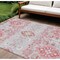 Homeroots 9' X 12' Blush Sky Blue And Brown Oriental Washable Indoor Outdoor Area Rug 597672 - alternate 1