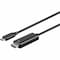 Monoprice USB TYPE C TO HDMI 3.1 CABLE - 5GBPS, 4K@30HZ, BLACK, 9FT 36085 - alternate 1