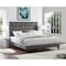 Homeroots Gray Solid Wood Queen Tufted Upholstered Velvet Bed 544754 - alternate 5
