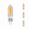 Bulbrite LED Filament, 1.8 Watt Dimmable T5 Light Bulb, Clear Glass Finish, G4 Base, 2700K, 140 Lumens, 4PK 862037 - alternate 1