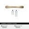 Amerock Vaile 3 inch (76mm) Center-to-Center Champagne Bronze Cabinet Pull, 10PK 10VMP37230CZ - alternate 2