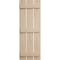 Ekena Millwork Rustic Three Board Spaced Board-n-Batten Pecky Cypress Faux Wood Shutters, 17 1/2"W x 76"H SHUBSS17X76PCPR - alternate 5