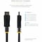 Startech.Com 6FT/1.8M VESA CERTIFIED DISPLAYPORT V1.2 CABLE; 4KX2K3840X2400 60HZ/21.6 GBPS DISPLPORT6L - alternate 4
