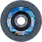 Pferd POLIFAN CURVE flap disc 5in x 7/8, Z SGP CURVE STEELOX, 40 Grit, Large Radius, Zirconia, 2PK 66992 - alternate 2