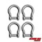 Extreme Max 3006.8414.4 BoatTector Stainless Steel Bow Shackle with No-Snag Pin - 1/2", 4-Pack 3006.8414.4 - alternate 1
