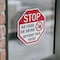Signmission Stop No Food or Drink Beyond This P, 4 inch X 4 inch, Vinyl Decal, 2PK OC-D-2PACK-4-81 - alternate 3