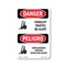 Signmission Safety Sign, OSHA Danger, 24" Height, Rigid Plastic, Forklift Traffic Bilingual, 1824-VPR-1265 OS-DS-P-1824-VPR-1265 - alternate 1
