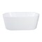 Kingston Brass 63" Acrylic Oval Double Ended Freestanding Tub with Drain, Glossy White VTDE633023 - alternate 1