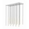 Z-Lite Forest 17 Light Linear Chandelier, Brushed Nickel, 42 In W 919MP24-17L-BN-LED - alternate 3
