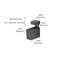 Dolle Cuadro 2.7 in. H X 0.9 in. W X 1.9 in. D Black Metal Shelf Clips 16757 - alternate 2