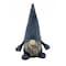 Homeroots 18" Slate Blue And Gray Fabric Standing Gnome Sculpture 483537 - alternate 2