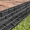 Rubberific RBFE4BK40 Brickface Landscape Edging, 48 in L, L, Rubber, Black RBFE4BK6 - alternate 3