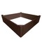 Homeroots 44" X 44" Brown Heavy Duty Plastic Square Raised Garden Bed 654142 - alternate 2