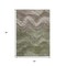 Homeroots 5' X 8' Green And Taupe Abstract Washable Indoor Outdoor Area Rug 618167 - alternate 4