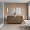 James Martin Vanities Brittany 72" Double Vanity, Saddle Brown, w/ 3 CM Phantome Eclos Top 650-V72-SBR-3PHT - alternate 3