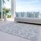 Homeroots 10' X 14' Gray And Ivory Geometric Washable Indoor Outdoor Area Rug 613012 - alternate 3