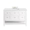 James Martin Vanities Breckenridge 48'' S Vanity, Bright White w/ Ethereal Noctis Top w/FreePower Wireless Charger 330-V48-BW-FENC - alternate 1