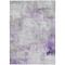 Homeroots 3' X 5' Lavender Gray And Ivory Abstract Washable Indoor Outdoor Area Rug 616873 - alternate 2