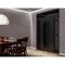 Vdomdoors Aluminum Door Iron 1655 Black Entry Steel Metal Classic Painted 62 x 92 (14+36+14 x 80+12)-Left Ins IRON1655EXD-BLK-W14+36+14xH80+12-LH-I - alternate 2