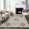 Homeroots 8' X 10' Ivory Brown And Green Oriental Washable Indoor Outdoor Area Rug 597695 - alternate 3