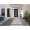 Vdomdoors Front Exterior Prehung Metal-Plastic Door, Manux 8113 Matte Black, Side Sidelite Transom, Office Co MANUX8113EXD-BLK-W36+12xH80-LH - alternate 1