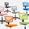 Simple Deluxe Low-Back Mesh Armless Office Chair, Swivel Rolling Computer Chair No Arms with Lumbar Support 3A88FNCHAIRC2077BK01 - alternate 2