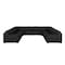 Homeroots Black Italian Leather Power Reclining U Shaped Eight Piece Corner Sectional With Console 632576 - alternate 1