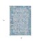 Homeroots 3' X 5' Blue And Silver Patchwork Washable Indoor Outdoor Area Rug 631419 - alternate 3
