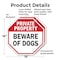 Signmission Private Property Beware of Dogs, 18 inch X 18 inch, Plastic Sign, 2PK OC-P-2PACK-18-138 - alternate 2