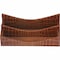 Dacasso Protacini Cognac Brown Italian Patent Leather Letter Holder A6108 - alternate 1