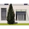 Vdomdoors Front Exterior Prehung Aluminum Double Doors Ronex0130 Grey 2 Sidelights and Top Transom Mirrored RONEX0130DEXD-GRE-W12+72+12xH80+14-LH-I - alternate 2