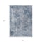 Homeroots 10' X 14' Blue Abstract Washable Non Skid Indoor Outdoor Area Rug 564241 - alternate 3