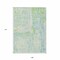 Homeroots 9' X 12' Mint Green And Blue Abstract Washable Indoor Outdoor Area Rug 609278 - alternate 3