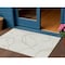 Homeroots 3' X 5' Ivory And Beige Abstract Washable Indoor Outdoor Area Rug 597487 - alternate 1