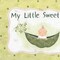 Homeroots My Little Sweet Pea White Framed Print Wall Art 404968 - alternate 2