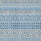 Homeroots 9' X 12' Sky Blue And Denim Blue Quatrefoil Washable Indoor Outdoor Area Rug 583244 - alternate 3
