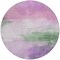 Homeroots 8' Lilac Lavender And Green Round Abstract Washable Indoor Outdoor Area Rug 611272 - alternate 3